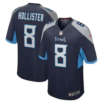 mens nike cody hollister navy tennessee titans game player 